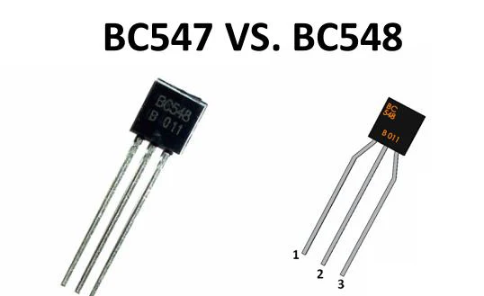 Perbedaan Transistor BC547 dan BC548
